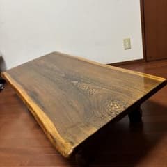 美品【豊倉銘木製】鉄刀木ローテーブル　たがやさん 美品【豊倉銘木製】鉄刀木ローテーブル たがやさん - メルカリ