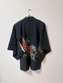 黒羽織 羽織紐付き　着物のサムネイル