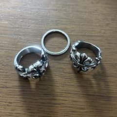 ル*イ様 y2k シルバーリング 3点セットのサムネイル