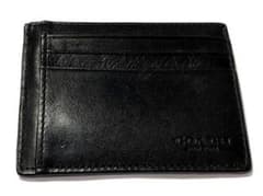 COACH　コーチ　カードケース　パスケース　レザー　黒　74916のサムネイル
