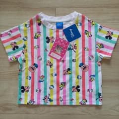 Disney ディズニー 総柄 Tシャツ カラフル　レトロミッキーのサムネイル