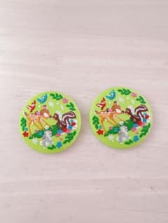 ディズニー刺繍缶バッジ第2弾 バンビ2個セットのサムネイル
