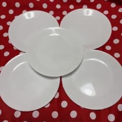 CORELLE 코레일 플랫 접시 22cm 무지 5장