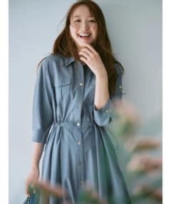 ★4/26まで値下げ★【新品タグ付】JUSGLITTY ワークシャツワンピース 2026SS今季☆JUSGLITTYジャスグリッティーワークシャツワンピース新品