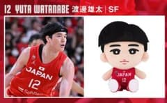 AKATSUKI JAPAN 応援ぬいぐるみ＆缶バッジ 渡邊雄太のサムネイル