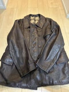 60s 70s コルビジェジャケット　レザージャケット　ブラウンのサムネイル
