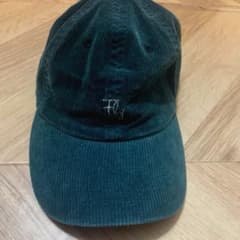 コーデュロイ キャップ　深緑