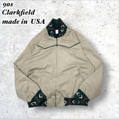 90s Clarkfield USA製ウエスタンジャケットベージュアメリカ古着 