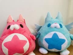 白猫プロジェクト　ぬいぐるみ　星たぬき　特大　2個セットのサムネイル