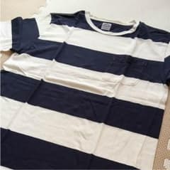スタンダードカリフォルニア ボーダーポケTシャツ Mのサムネイル