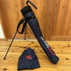 美品 BEAMS GOLF ビームスゴルフ スタンド式ネイビー フード付き 美品 BEAMS GOLF ビームスゴルフ スタンド式ネイビー フード付き