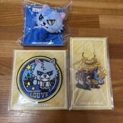 本日のみお値下げ。ØMI ルーヴ　ワッペン＆キーホルダーとヘアゴムのサムネイル