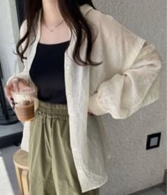 nemne store 3way袖開きシアーシャツのサムネイル