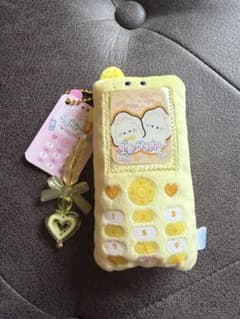 つぶらな瞳　らぶからー もしもしイエロー キーホルダー　新品　なまがきのサムネイル