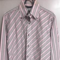 お値下げします！Burberry black label 斜め ストライプシャツのサムネイル