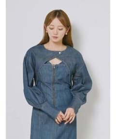 SNIDEL デニムワンピース ボレロ セットのサムネイル