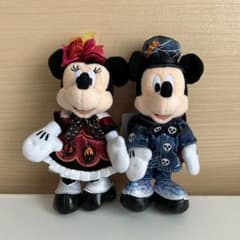 Mickey and Minnie plush keychains - Halloween 2019