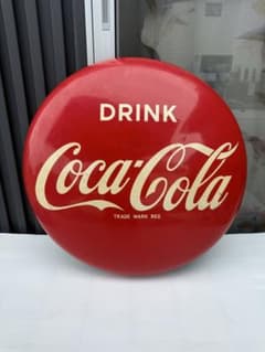 Coca-Cola コカコーラ看板直径約54〜55cm - メルカリ