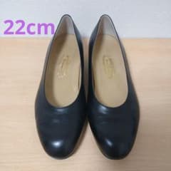 ✨美品✨銀座ヨシノヤ パンプス 黒 ビジネス 冠婚葬祭 22cm