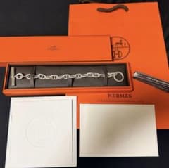 HERMES シェーヌダンクルMM16 ブレスレット 16コマ 金属保証書あり