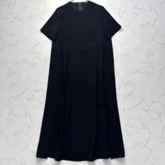 ヨーコチャン 24SS スウィッチングドレス ロングワンピース ブラック 36 ヨーコチャン 24SS スウィッチングドレス ロングワンピース ブラック