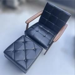 miyatadaiku様専用 ②カリモク60 Kチェア　オットマン付き一脚のサムネイル