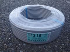 電線 VVF1.6mm×3C Fケーブル 帯付（100m) 新品未使用 赤白黒 - メルカリ