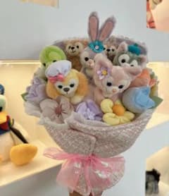 上海ディズニー ダッフィー&フレンズDuffy & Friends花束ぬいぐるみ