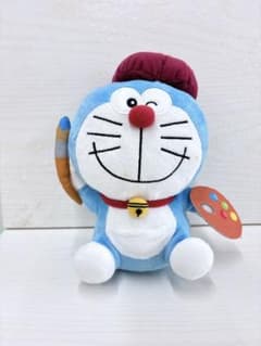 ドラえもん ぬいぐるみ 画家 ベレー帽 パレット 筆のサムネイル