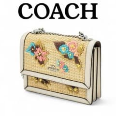 COACH コーチ ミニ クレア クロスボディ カゴ 花 刺しゅう CJ723. COACH コーチ ミニ クレア クロスボディ カゴ 花 刺しゅう CJ723