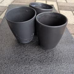植木鉢 陶器鉢 3個セット ブラックのサムネイル