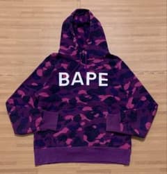 ☆激レア☆ APE BAPE ロゴ パーカー M スウェット シャーク kaws