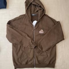 の*の様 XLARGE ジップアップパーカー ブラウン XLのサムネイル