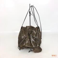Carlos Falchi カルロスファルチ パイソン 巾着 ショルダーバッグのサムネイル