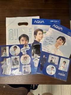 羽生結弦 AQUA カタログ ステッカー セット - メルカリ