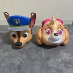 パウ・パトロール チェイス スカイ ポップコーンバケツ 2点セット 小物入れ