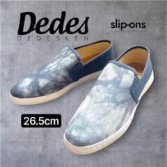 新品未使用✨ Dedes デデス スリッポン タイダイ柄 ネイビー 26.5cmのサムネイル
