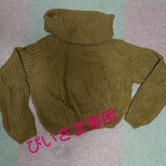 ぴいさま専用♡スプレイ☆ショート丈ニットのサムネイル