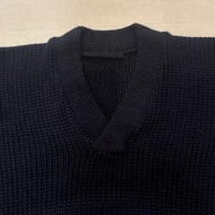 40s VINTAGE SWEATER BLACK GRUNGE 大きめ リブ長 - メルカリ