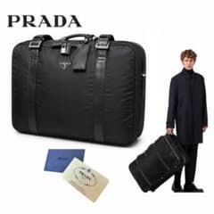 希少 PRADA プラダ 三角ロゴ キャリーバッグ スーツケース ナイロン