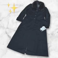 新品タグ/カシミヤ100/本毛皮ブルーフォックスファー✨ロングコート 新品タグ/カシミヤ100/本毛皮ブルーフォックスファー✨ロングコート