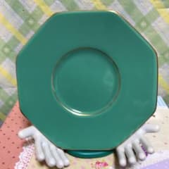 ■専用です　香蘭社　平型八角茶托　緑色のサムネイル