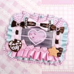 猫耳 ネームプレート コンカフェ メイド 名札 ハンドメイド 水色