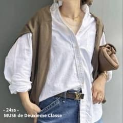 美品✨24AW ミューズ ドゥーズィエムクラス オックスフォード BDシャツ