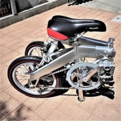 超コンパクト‼ 　オールアルミ折りたたみ軽量ミニ自転車　１４インチのサムネイル