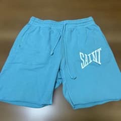 SAINT スウェットショートパンツ ライトブルー - メルカリ