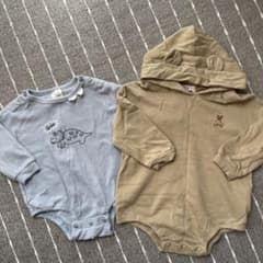バースデイ しまむら 恐竜ロンパース POLOBABY 70cm 80cmのサムネイル