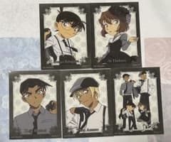 名探偵コナン　モノクローム ステッカー 江戸川コナン 灰原哀 服部平次 安室透