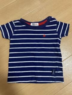 POLO Baby ネイビー ストライプ Tシャツ 80cmのサムネイル