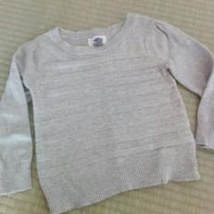 お値下げ！100㎝★OLD NAVY★グレーニットのサムネイル